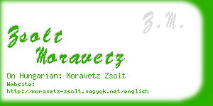 zsolt moravetz business card